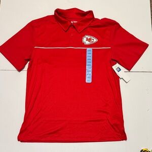 Men's KC Chiefs Red Polo Shirt NWT Large